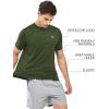 imageNORTHYARD Breathable 20 Mens Athletic Workout TShirtArmygreen