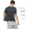 imageNORTHYARD Breathable 20 Mens Athletic Workout TShirtDarkgrey
