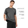 imageNORTHYARD Breathable 20 Mens Athletic Workout TShirtMidnightheather
