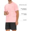 imageNORTHYARD Breathable 20 Mens Athletic Workout TShirtPinkheather