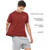 imageNORTHYARD Breathable 20 Mens Athletic Workout TShirtRedochre
