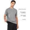 imageNORTHYARD Breathable 20 Mens Athletic Workout TShirtSmokeheather