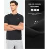 imageNORTHYARD Mens Athletic Running TShirts Workout Lightweight Short Sleeve Performance Shirts Top TeeBlack