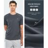 imageNORTHYARD Mens Athletic Running TShirts Workout Lightweight Short Sleeve Performance Shirts Top TeeDarkgrey