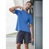 imageNORTHYARD Mens Athletic Running TShirts Workout Lightweight Short Sleeve Performance Shirts Top TeeGreyblue