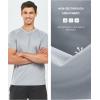 imageNORTHYARD Mens Athletic Running TShirts Workout Lightweight Short Sleeve Performance Shirts Top TeeLightgrey