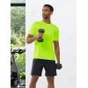 imageNORTHYARD Mens Athletic Running TShirts Workout Lightweight Short Sleeve Performance Shirts Top TeeNeongreen
