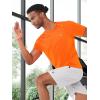 imageNORTHYARD Mens Athletic Running TShirts Workout Lightweight Short Sleeve Performance Shirts Top TeeOrange