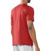 imageNORTHYARD Mens Athletic Running TShirts Workout Lightweight Short Sleeve Performance Shirts Top TeeRed