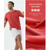 imageNORTHYARD Mens Athletic Running TShirts Workout Lightweight Short Sleeve Performance Shirts Top TeeRed