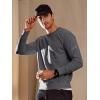 imageNORTHYARD Mens Crewneck Sweatshirt Long Sleeve Cotton Pullover Moisture Wicking Comfortable Casual Sweatshirts for MenDarkgrey