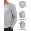 imageNORTHYARD Mens Crewneck Sweatshirt Long Sleeve Cotton Pullover Moisture Wicking Comfortable Casual Sweatshirts for MenGreyheather