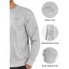 imageNORTHYARD Mens Crewneck Sweatshirt Long Sleeve Cotton Pullover Moisture Wicking Comfortable Casual Sweatshirts for MenLightgrey