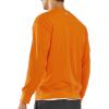 imageNORTHYARD Mens Crewneck Sweatshirt Long Sleeve Cotton Pullover Moisture Wicking Comfortable Casual Sweatshirts for MenOrange