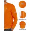 imageNORTHYARD Mens Crewneck Sweatshirt Long Sleeve Cotton Pullover Moisture Wicking Comfortable Casual Sweatshirts for MenOrange