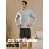 imageNORTHYARD Mens Long Sleeve Running Shirts Quick Dry Athletic Shirts Lightweight Workout Gym T Shirt Hiking Fishing Tee TopsGreyheather