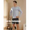imageNORTHYARD Mens Long Sleeve Running Shirts Quick Dry Athletic Shirts Lightweight Workout Gym T Shirt Hiking Fishing Tee TopsLightgrey