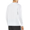 imageNORTHYARD Mens Long Sleeve Running Shirts Quick Dry Athletic Shirts Lightweight Workout Gym T Shirt Hiking Fishing Tee TopsWhite