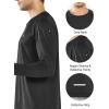 imageNORTHYARD Mens Long Sleeve Running Shirts Quick Dry Moisture Wicking Workout Athletic ShirtBlack