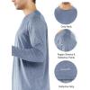 imageNORTHYARD Mens Long Sleeve Running Shirts Quick Dry Moisture Wicking Workout Athletic ShirtBlueheather