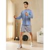imageNORTHYARD Mens Long Sleeve Running Shirts Quick Dry Moisture Wicking Workout Athletic ShirtBlueheather