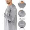 imageNORTHYARD Mens Long Sleeve Running Shirts Quick Dry Moisture Wicking Workout Athletic ShirtLightgrey