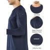 imageNORTHYARD Mens Long Sleeve Running Shirts Quick Dry Moisture Wicking Workout Athletic ShirtNavy