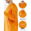 imageNORTHYARD Mens Long Sleeve Running Shirts Quick Dry Moisture Wicking Workout Athletic ShirtOrange