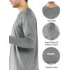 imageNORTHYARD Mens Long Sleeve Running Shirts Quick Dry Moisture Wicking Workout Athletic ShirtSmokeheather