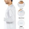 imageNORTHYARD Mens Long Sleeve Running Shirts Quick Dry Moisture Wicking Workout Athletic ShirtWhite