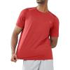 imageNORTHYARD Mens Athletic Running TShirts Workout Lightweight Short Sleeve Performance Shirts Top TeeRed