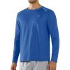 imageNORTHYARD Mens Long Sleeve Running Shirts Quick Dry Athletic Shirts Lightweight Workout Gym T Shirt Hiking Fishing Tee TopsRoyalblue