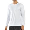 imageNORTHYARD Mens Long Sleeve Running Shirts Quick Dry Athletic Shirts Lightweight Workout Gym T Shirt Hiking Fishing Tee TopsWhite