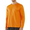 imageNORTHYARD Mens Long Sleeve Running Shirts Quick Dry Moisture Wicking Workout Athletic ShirtOrange