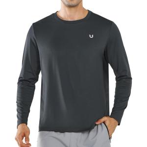 imageNORTHYARD Breathable 20 Mens Athletic LongSleeve TShirtDarkgrey