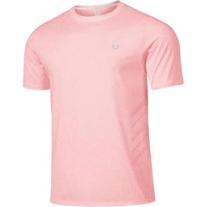imageNORTHYARD Breathable 20 Mens Athletic Workout TShirtPinkheather