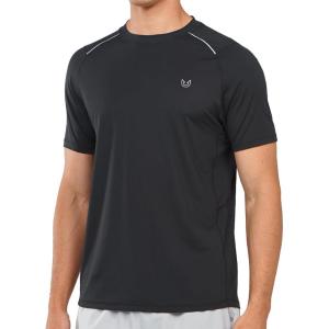 imageNORTHYARD Mens Athletic Running TShirts Workout Lightweight Short Sleeve Performance Shirts Top TeeBlack
