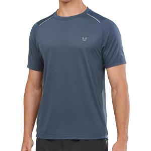 imageNORTHYARD Mens Athletic Running TShirts Workout Lightweight Short Sleeve Performance Shirts Top TeeCoolgrey
