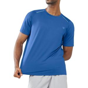 imageNORTHYARD Mens Athletic Running TShirts Workout Lightweight Short Sleeve Performance Shirts Top TeeGreyblue