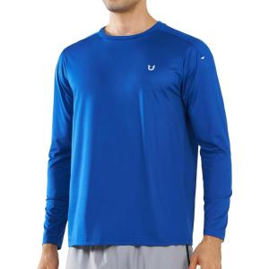 imageNORTHYARD Mens Long Sleeve Running Shirts Quick Dry Moisture Wicking Workout Athletic ShirtRoyalblue