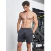 imageNORTHYARD Mens 5quot Running Shorts Athletic Workout Gym Quick Dry Mesh Short with PocketsDark Grey