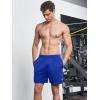 imageNORTHYARD Mens 5quot Running Shorts Athletic Workout Gym Quick Dry Mesh Short with PocketsRoyal Blue