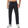 imageNORTHYARD Mens Athletic Running Joggers Workout Gym Pants Lightweight Jogging Track Casual Pant with Zipper PocketsBlack
