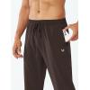 imageNORTHYARD Mens Athletic Running Joggers Workout Gym Pants Lightweight Jogging Track Casual Pant with Zipper PocketsBrown