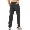 imageNORTHYARD Mens Athletic Running Joggers Workout Gym Pants Lightweight Jogging Track Casual Pant with Zipper PocketsCamoblack