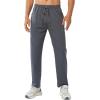 imageNORTHYARD Mens Athletic Running Joggers Workout Gym Pants Lightweight Jogging Track Casual Pant with Zipper PocketsDarkgrey