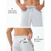 imageNORTHYARD Mens Athletic Running Joggers Workout Gym Pants Lightweight Jogging Track Casual Pant with Zipper PocketsLightgrey