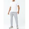 imageNORTHYARD Mens Athletic Running Joggers Workout Gym Pants Lightweight Jogging Track Casual Pant with Zipper PocketsLightgrey
