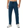 imageNORTHYARD Mens Athletic Running Joggers Workout Gym Pants Lightweight Jogging Track Casual Pant with Zipper PocketsSeablue