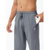 imageNORTHYARD Mens Athletic Running Joggers Workout Gym Pants Lightweight Jogging Track Casual Pant with Zipper PocketsSmokegrey